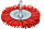 Щетка для дрели Cutop ф100мм дисковая нейлон. 82-545