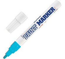 Маркер-краска MunHwa голубой 4мм нитро-основа PM-12
