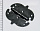 Петля накладная фигурная черный матовый 110 мм ПН 5-110-SL