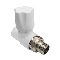 Вентиль для радиатора прямой VALFEX PP-R 20 х1/2" белый (15/60) 1014620012