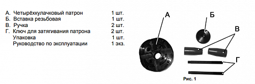Патрон токарный 4-х кулачковый для станков Корвет-74,К-75,К 76 Энкор 23502